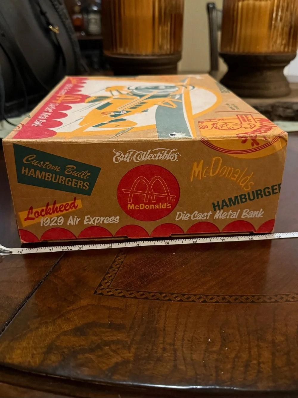 McDonald's Yellow & Green Die-Cast Airplane Bank